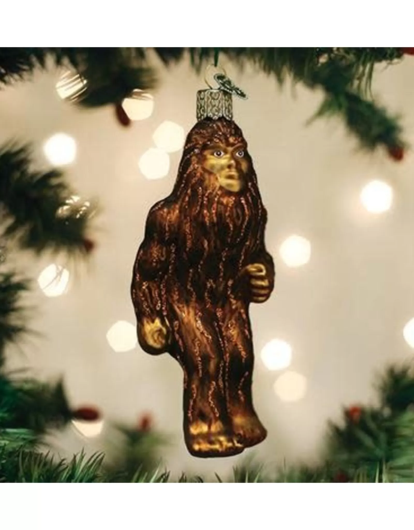 Décoration de Noël Artisanale – Sasquatch, Créature Légendaire des Forêts
