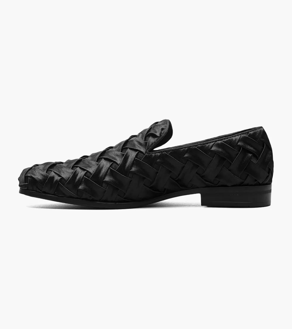 Stacy Adams - Modèle Savoir en Cuir Noir Intense, Chaussure Classique Élégante pour Homme