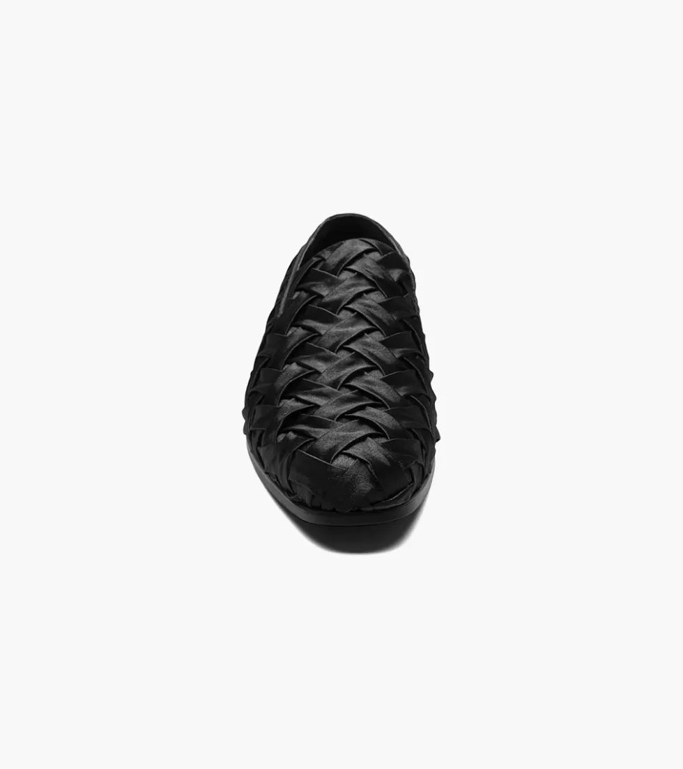 Stacy Adams - Modèle Savoir en Cuir Noir Intense, Chaussure Classique Élégante pour Homme