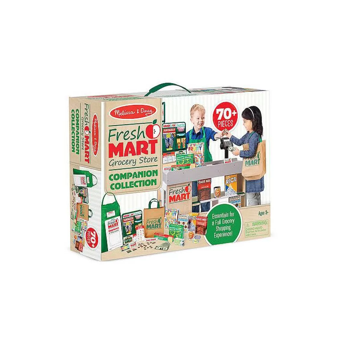 Melissa & Doug - Ensemble Épicerie Éducatif en Bois pour Enfants - Jeu Complet avec Accessoires (Prix Abordable)