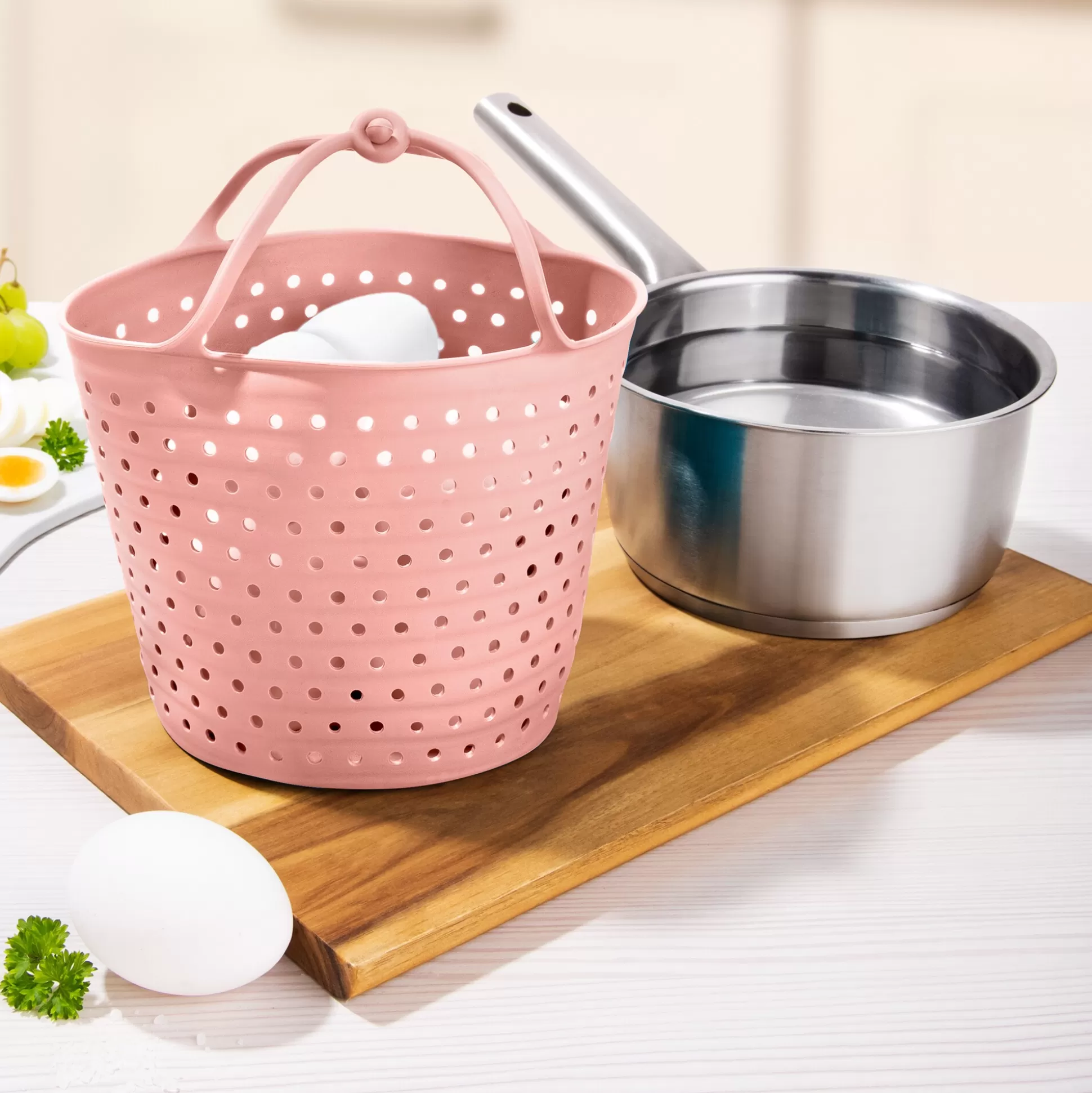 Zeven - Panier vapeur en silicone culinaire avec accessoires, 1,6 L - Résistant et sans BPA pour une cuisson saine au quotidien