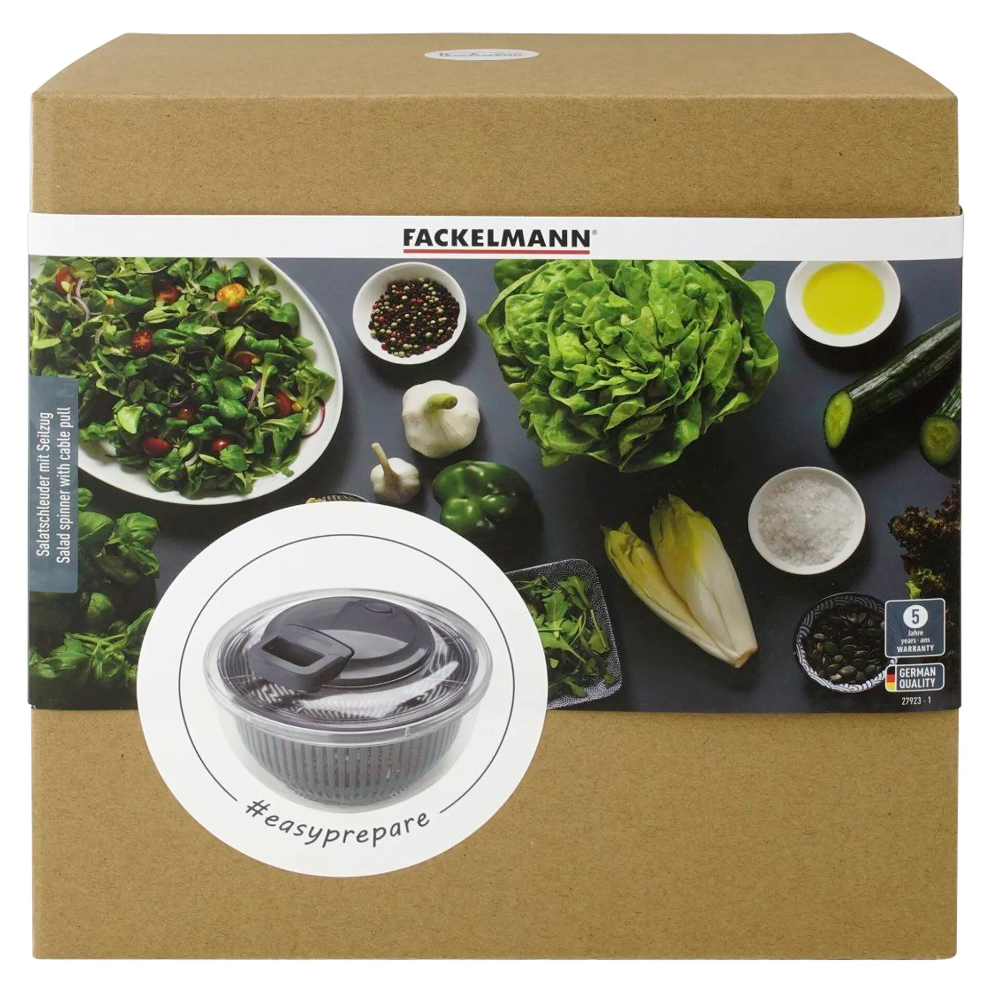 Centrifugeuse FACKELMANN pour salades croquantes - Accessoire culinaire innovant