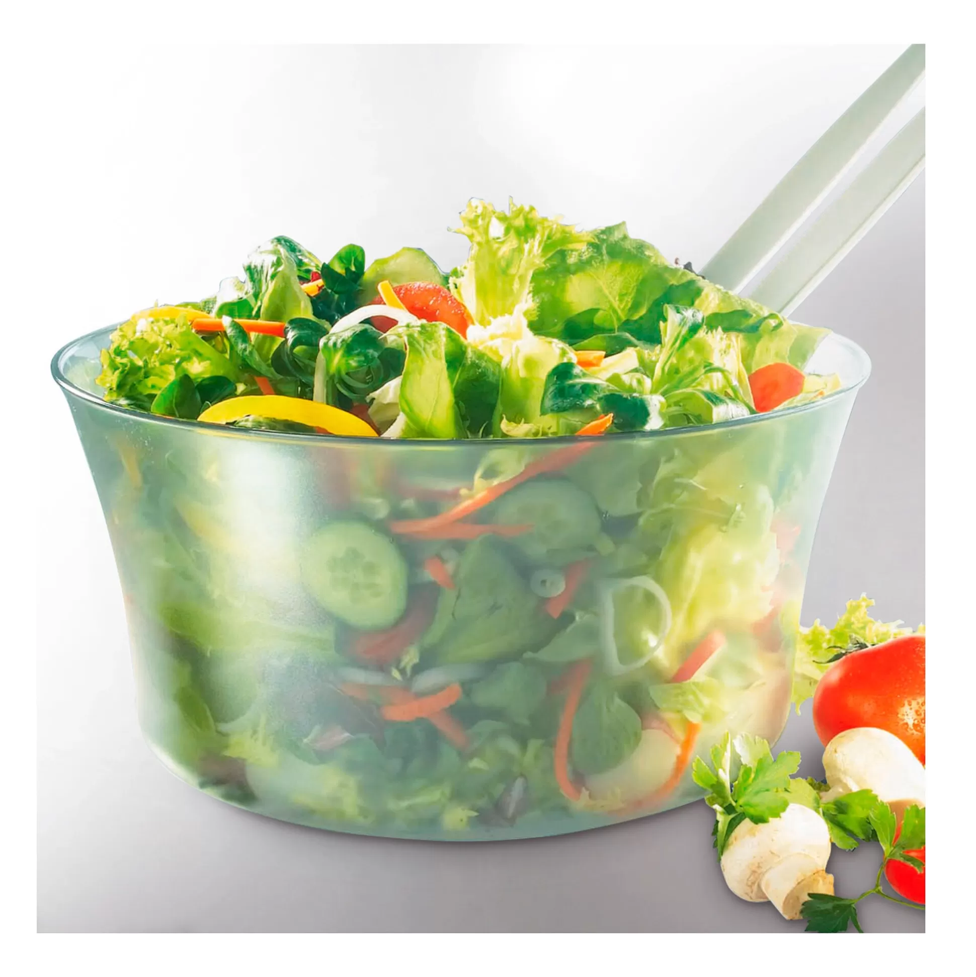 Centrifugeuse à Salade LEIFHEIT Confort Premium - 5,5 litres pour Préparations Culinaires Simplifiées