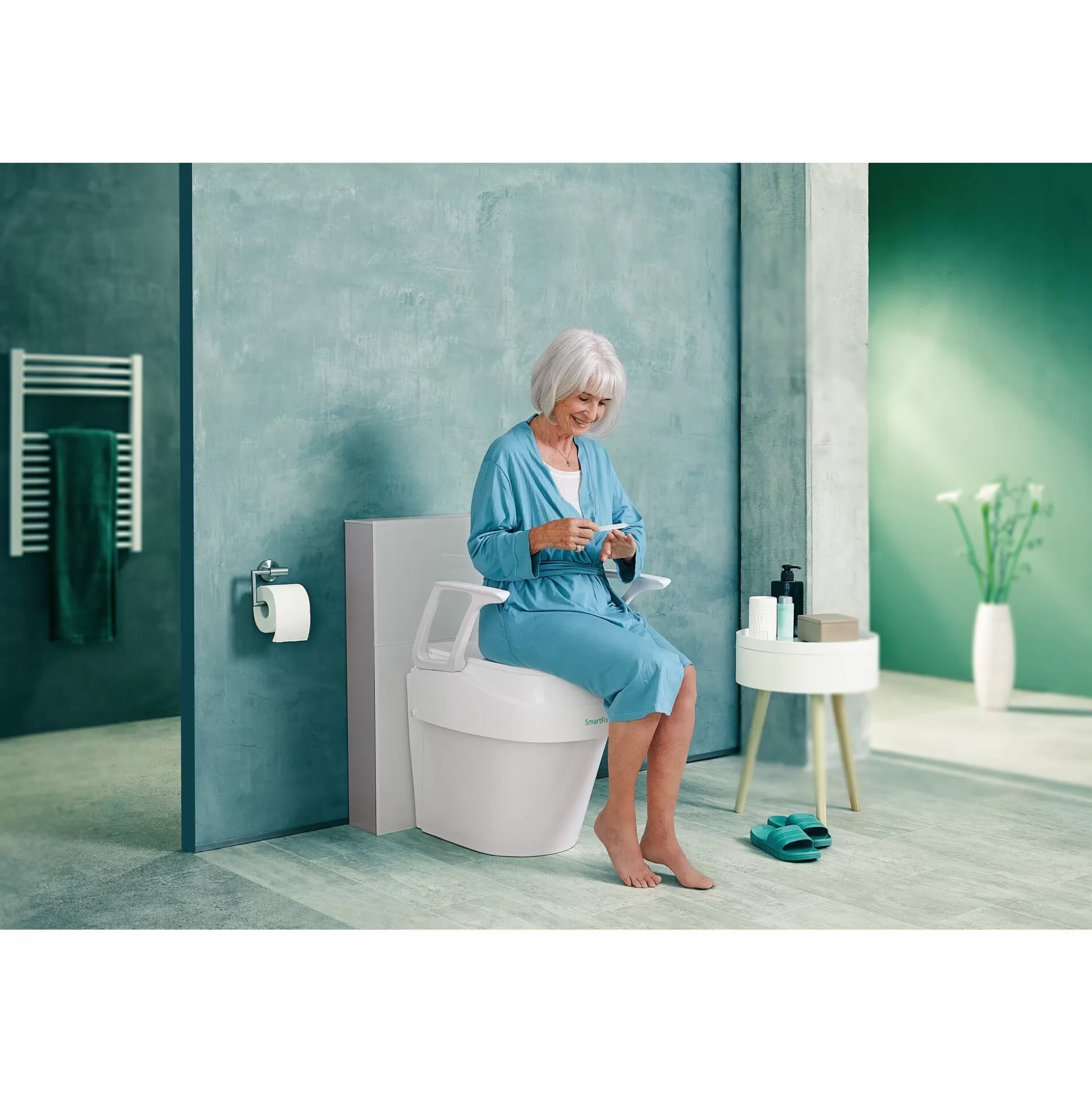 Surélévateur de Toilette Ergonomique SmartFix - Solution d'Accessibilité Salle de Bain par Dietz Reha Pro