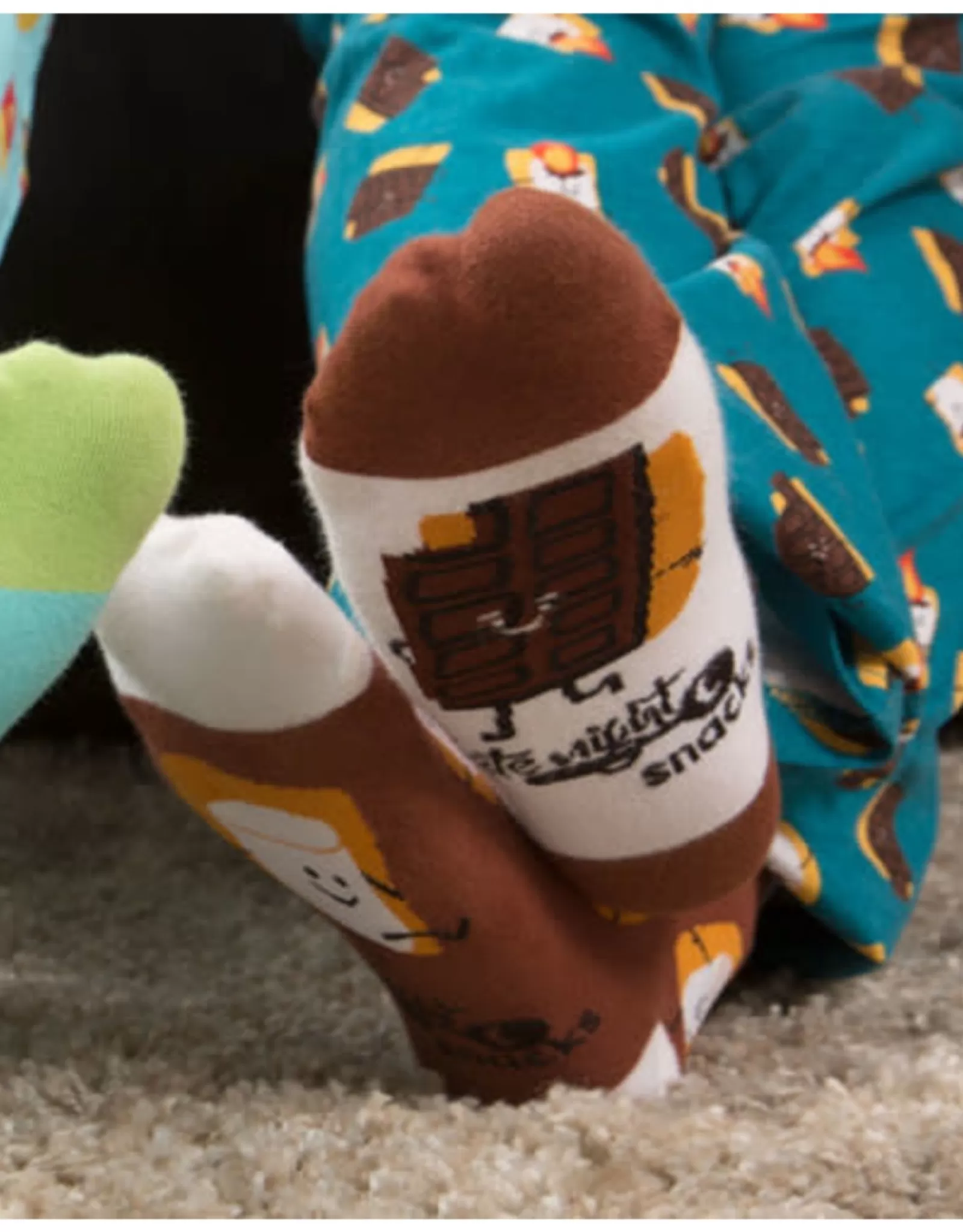 Chaussettes Gourmandes PGC - Édition Guimauve Grillée & Chocolat Fondant, Confortables et Douces