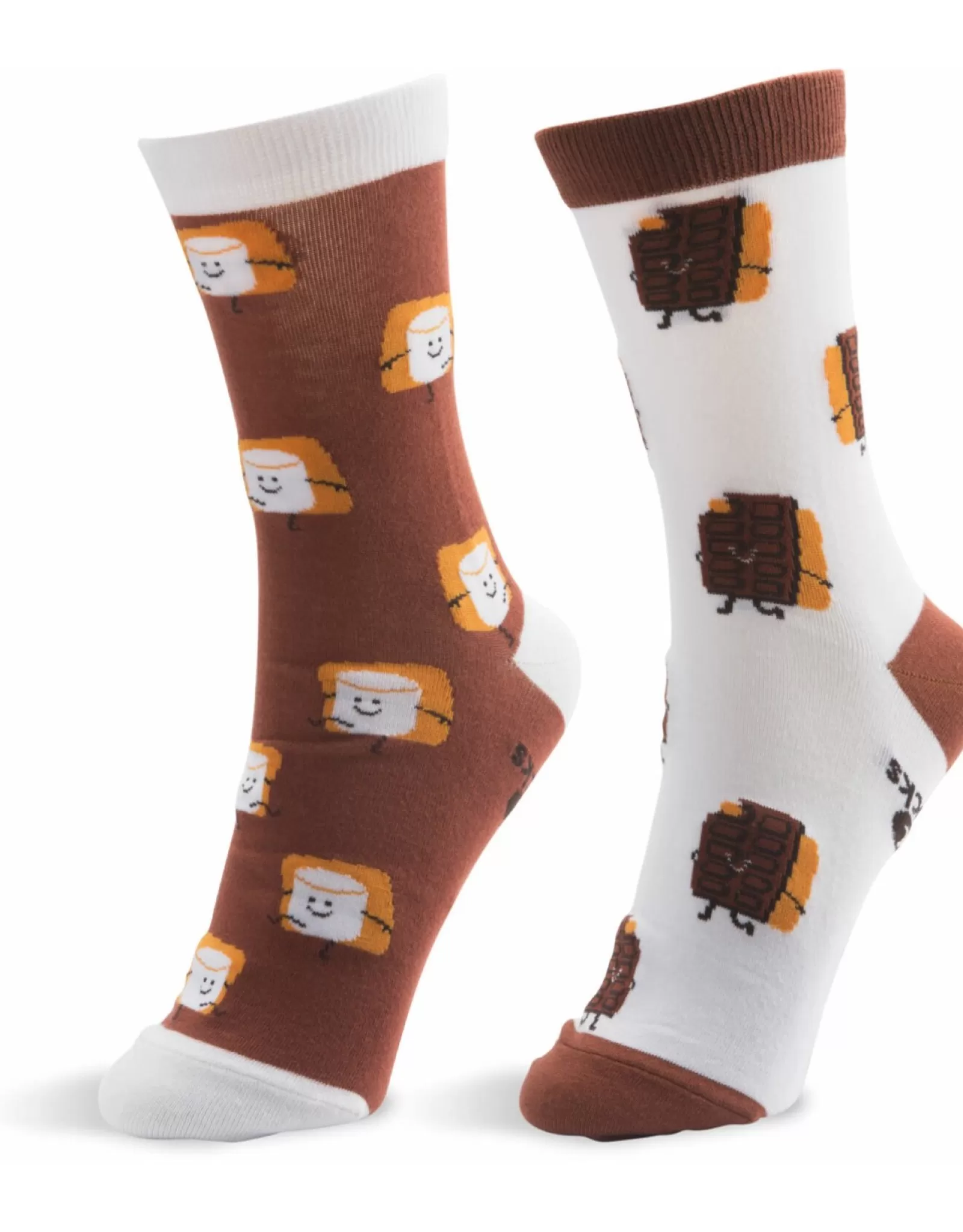 Chaussettes Gourmandes PGC - Édition Guimauve Grillée & Chocolat Fondant, Confortables et Douces