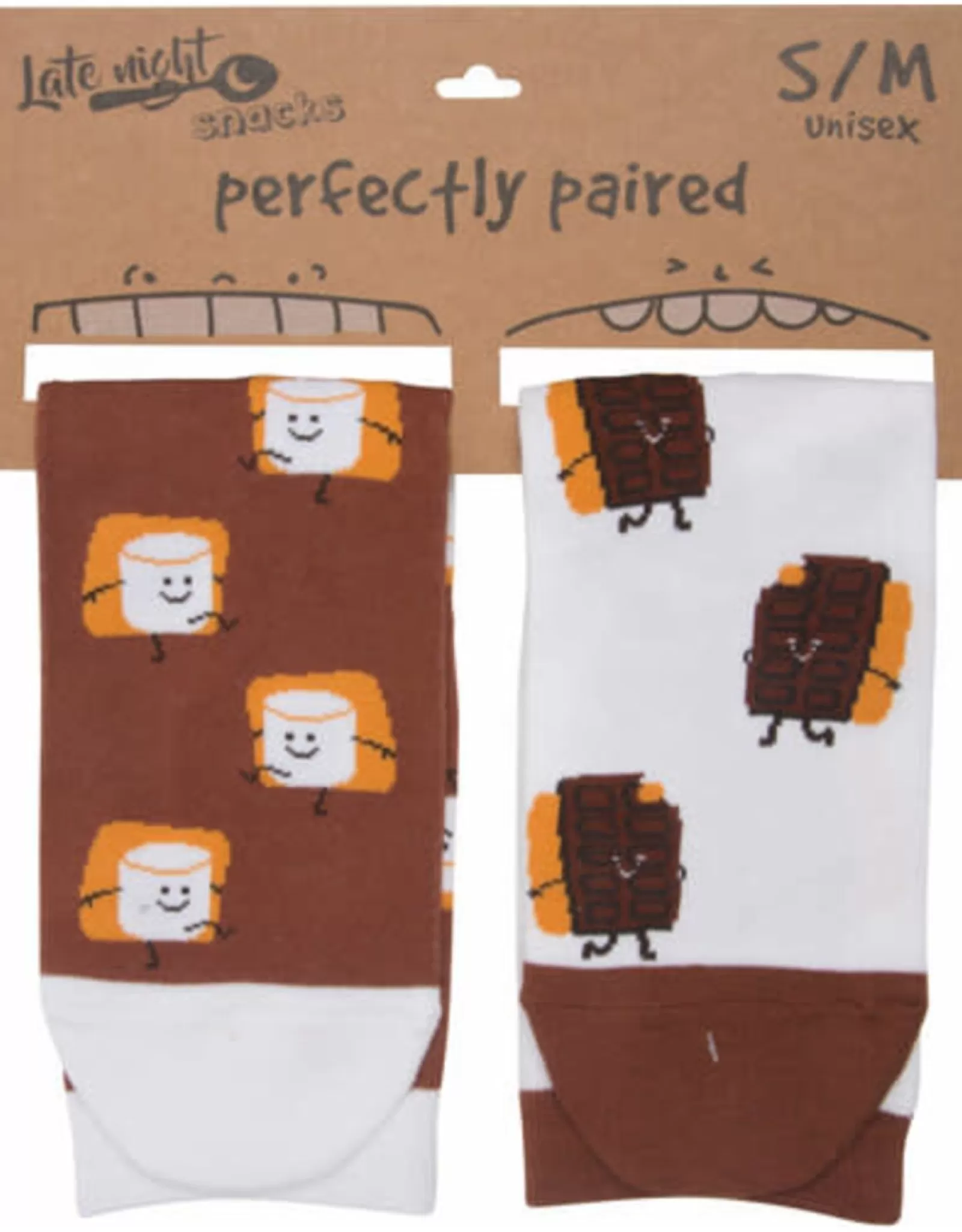 Chaussettes Gourmandes PGC - Édition Guimauve Grillée & Chocolat Fondant, Confortables et Douces