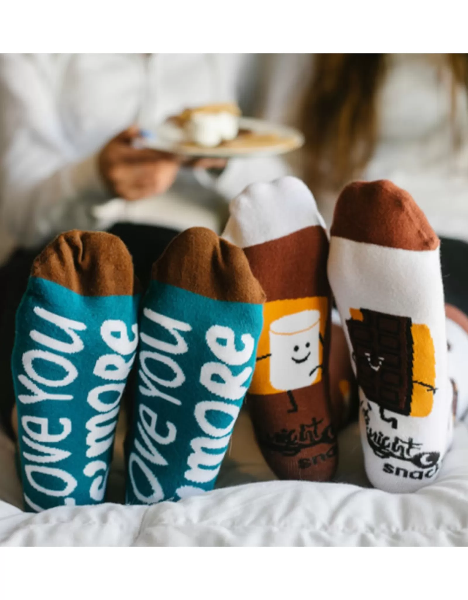 Chaussettes Gourmandes PGC - Édition Guimauve Grillée & Chocolat Fondant, Confortables et Douces