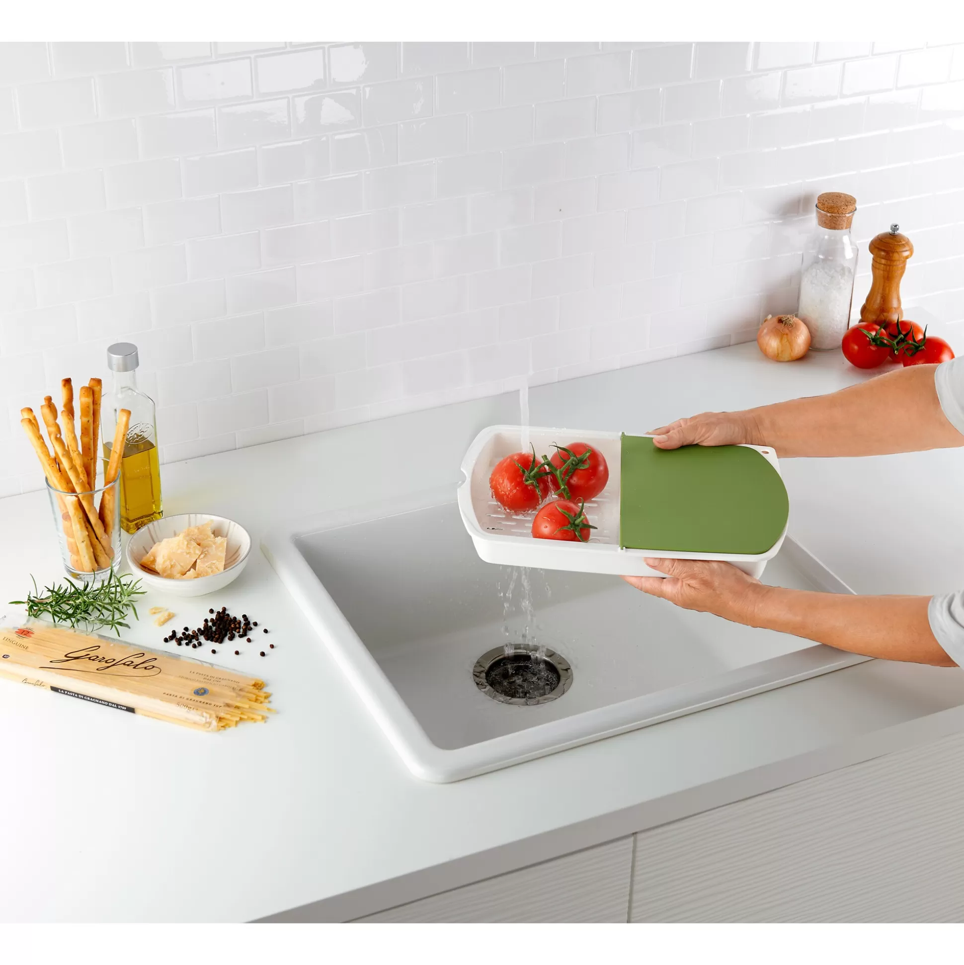 Planche à découper GeniusClip - Système breveté Klip-Klap | Surface antidérapante & design modulable (Idéale pour cuisiniers exigeants)
