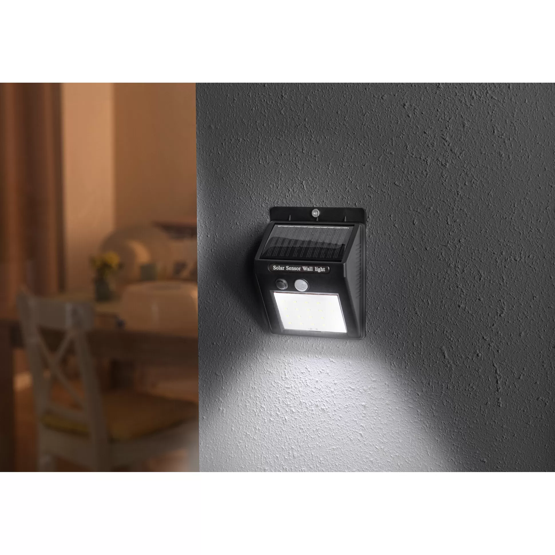 Éclairage Solaire Élégant pour Jardin - Veilleuse Sécurité Design Moderne avec Ambiance Étoilée