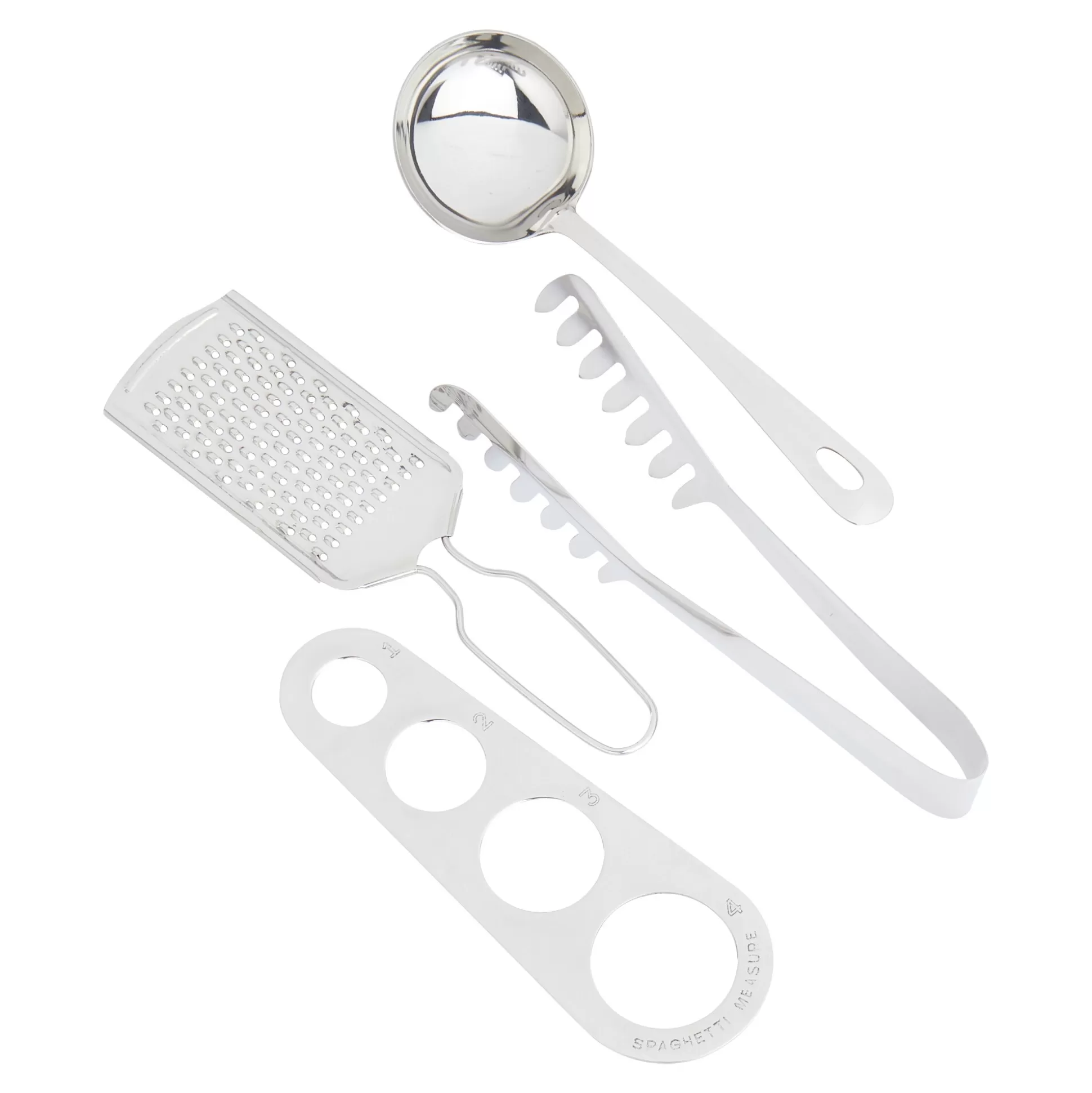 Kookbestek - Set Genialo pour Spaghettis, 4 Pièces Indispensables pour un Service Élégant