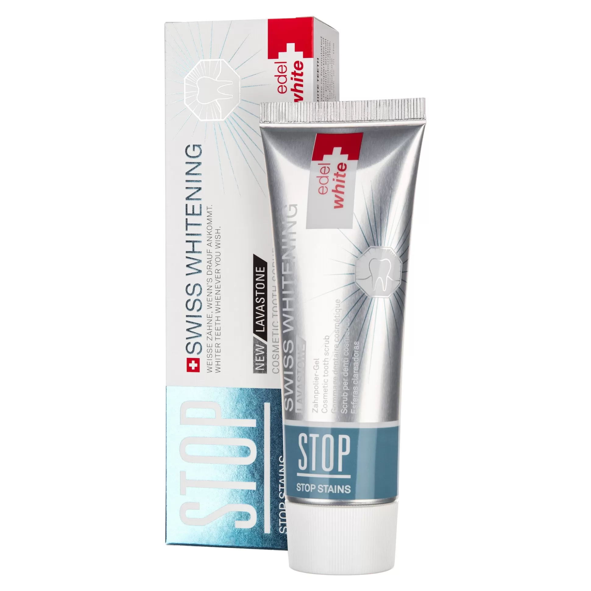 Éclat Dentaire EdelWhite - Soin Préventif Anti-Taches pour un Sourire Radieux, Format Voyage 75ml