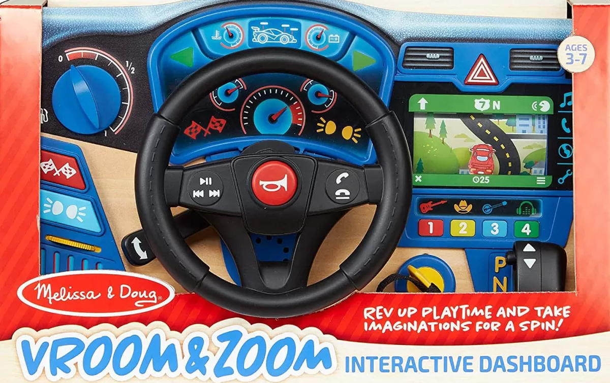 Tableau de Contrôle Ludique VroomZoom Style - Jeu Éducatif Créatif pour Enfants par Melissa & Doug