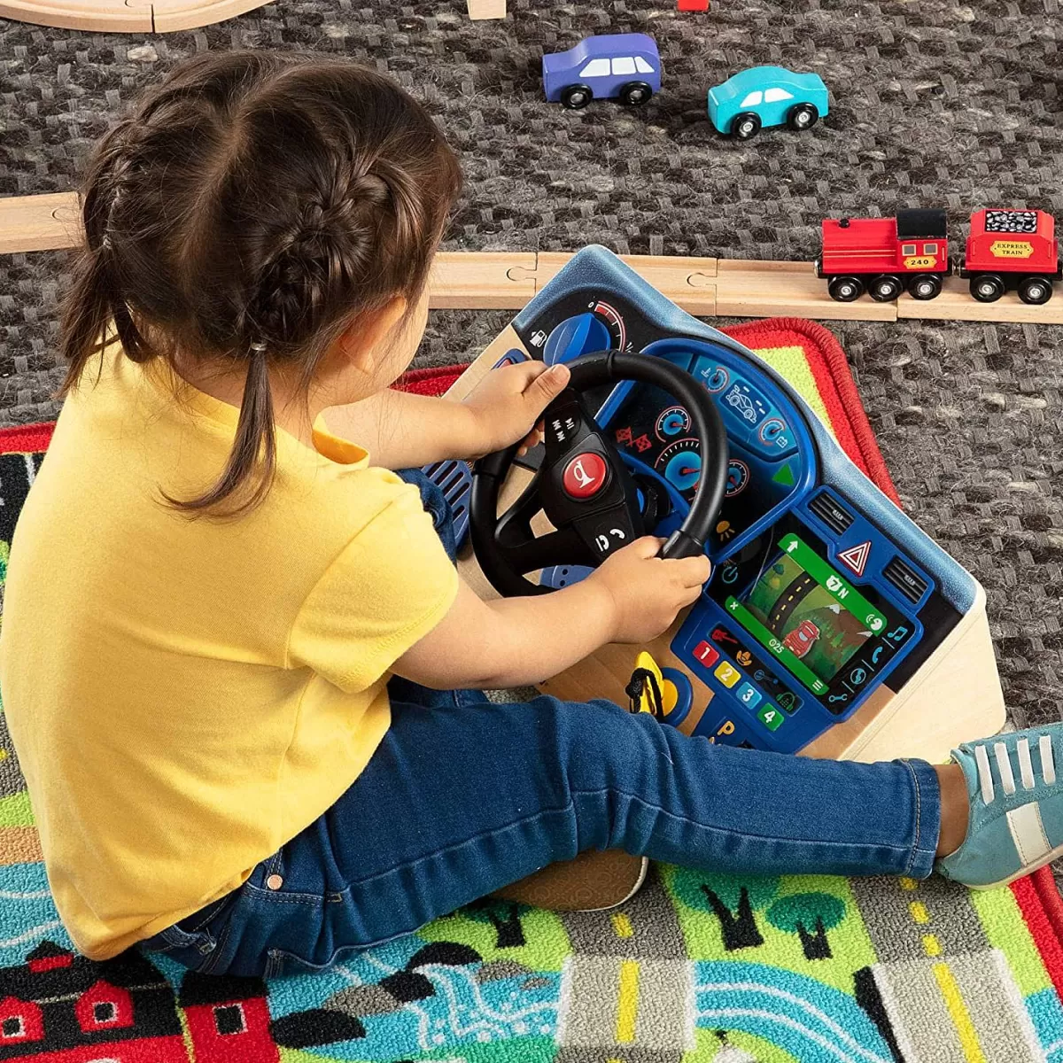 Tableau de Contrôle Ludique VroomZoom Style - Jeu Éducatif Créatif pour Enfants par Melissa & Doug