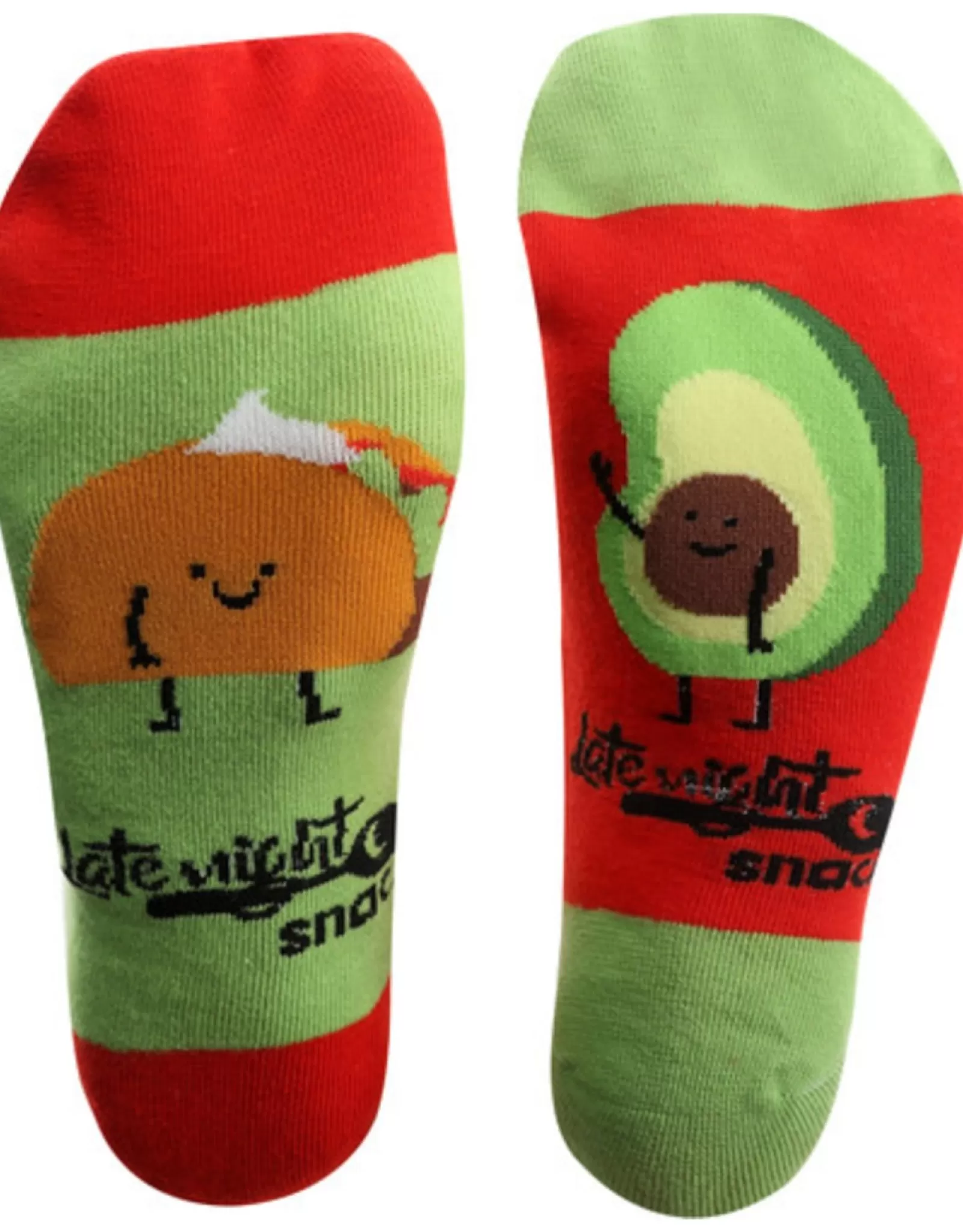 Chaussettes PGC - Motifs Tacos & Avocat Gourmand pour un Look Décalé et Confortable