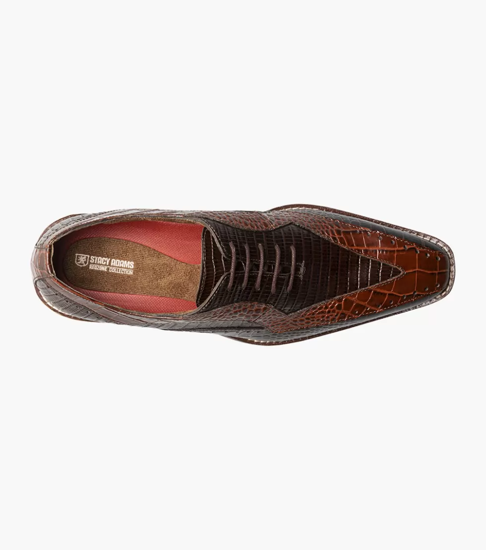 Chaussures Stacy Adams Tallero - Brun et Motif Élégant - Nouvelle Collection Homme Style Intemporel