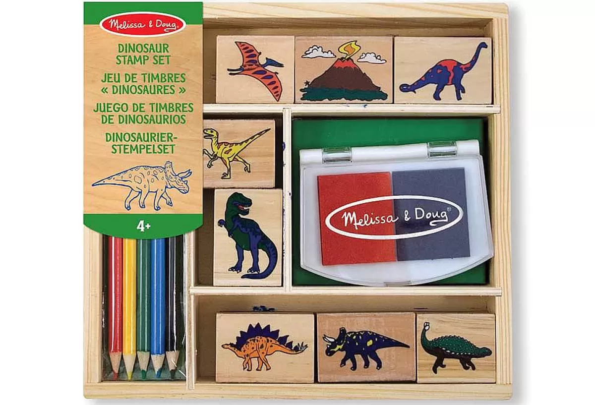 Melissa & Doug - Tampons Créatifs Dinosaures avec Designs Préhistoriques pour Enfants 

(Note : J'ai restructuré la syntaxe en utilisant des synonymes naturels comme 