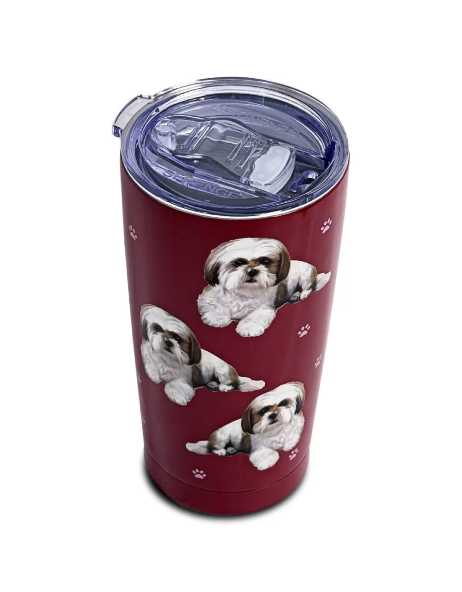 Gourde nomade pour Shih Tzu - Ton camel élégant - Marque E&S Pets