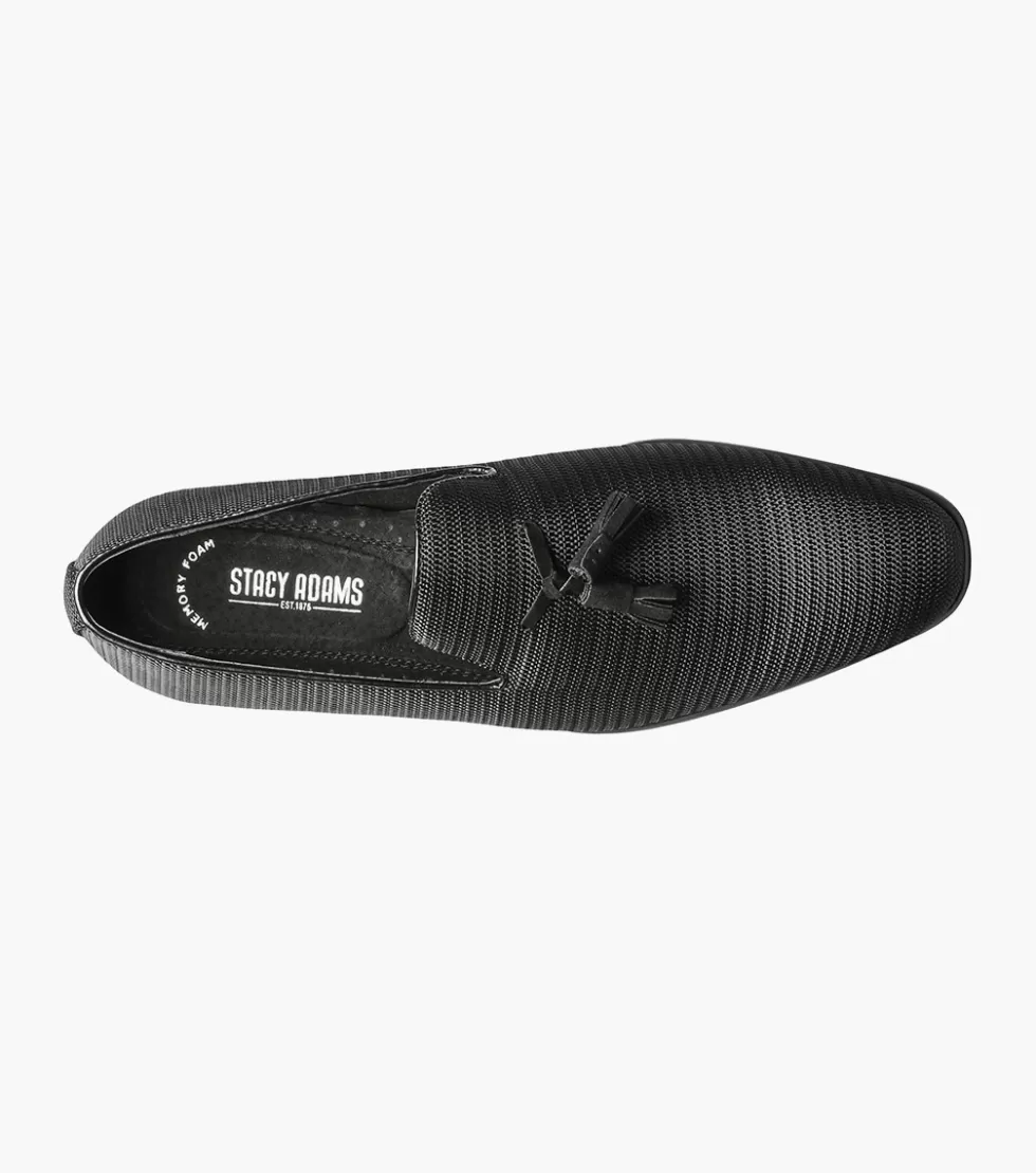 Stylé Tazewell - Chaussures Classiques Stacy Adams en Noir Ébène | Élégance Urbaine Intemporelle