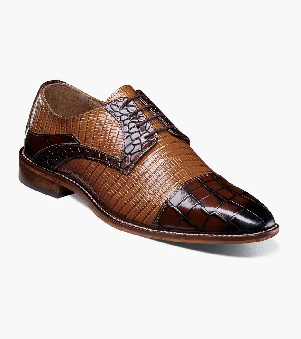 Chaussures Tedesco Stacy Adams - Brun Dégradé avec Accents Contrastants (Prix Attractif)