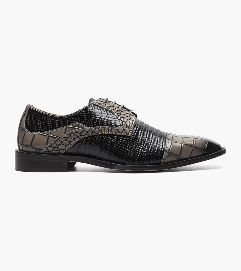 Stylé Tedesco Homme - Chaussures élégantes en cuir souple Noir Anthracite - Édition Confort Urbain