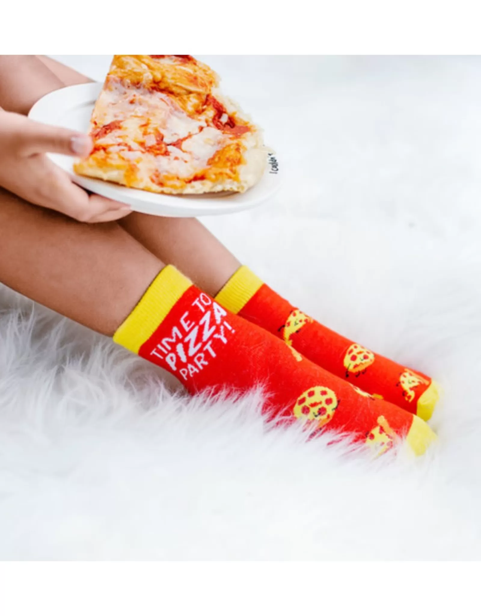 Chaussettes PGC - Fun & Confort : C'est l'heure de la pizza ! Modèle Ado