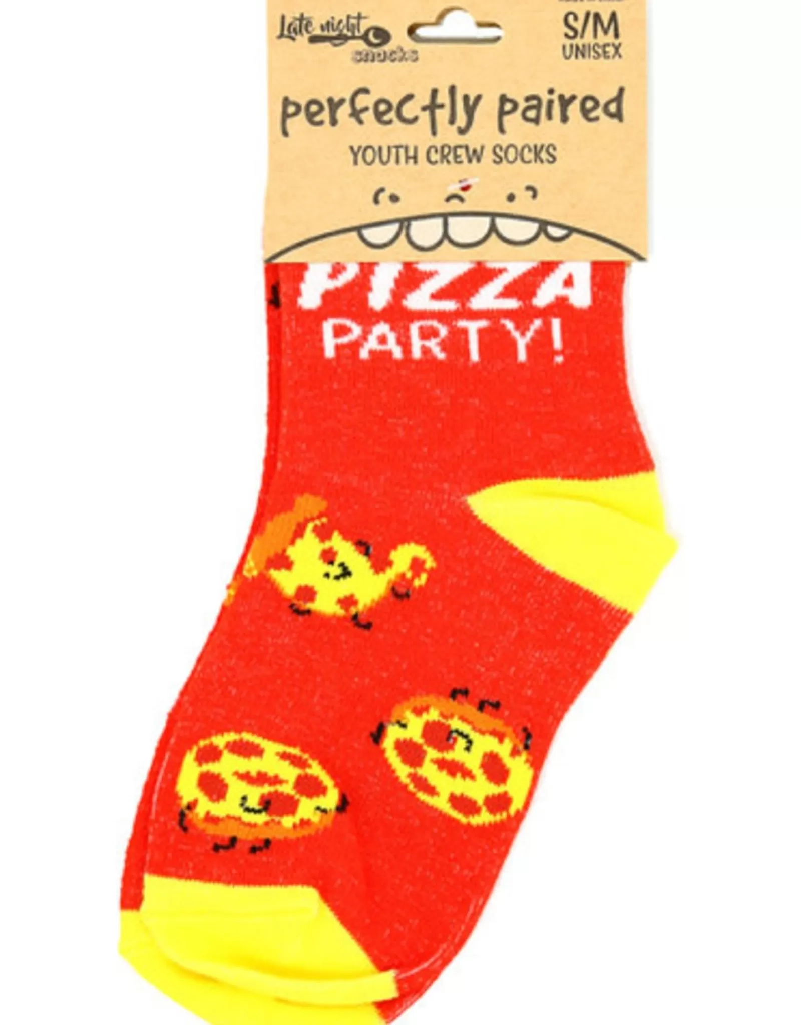 Chaussettes PGC - Fun & Confort : C'est l'heure de la pizza ! Modèle Ado