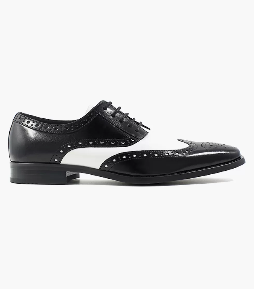 Chaussures Stacy Adams Tinsley - Noir élégant avec accents blancs vibrants