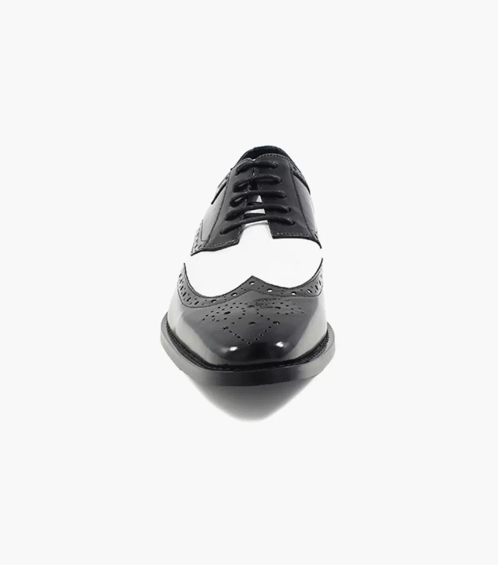 Chaussures Stacy Adams Tinsley - Noir élégant avec accents blancs vibrants