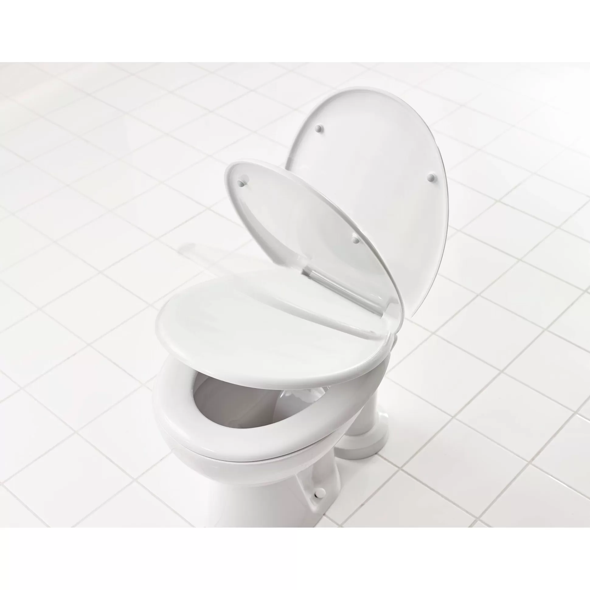 Rehausseur de Toilette Ridder Confort+ - Fermeture Douce et Silencieuse | Accessoire Senior Élégant pour Salle de Bain