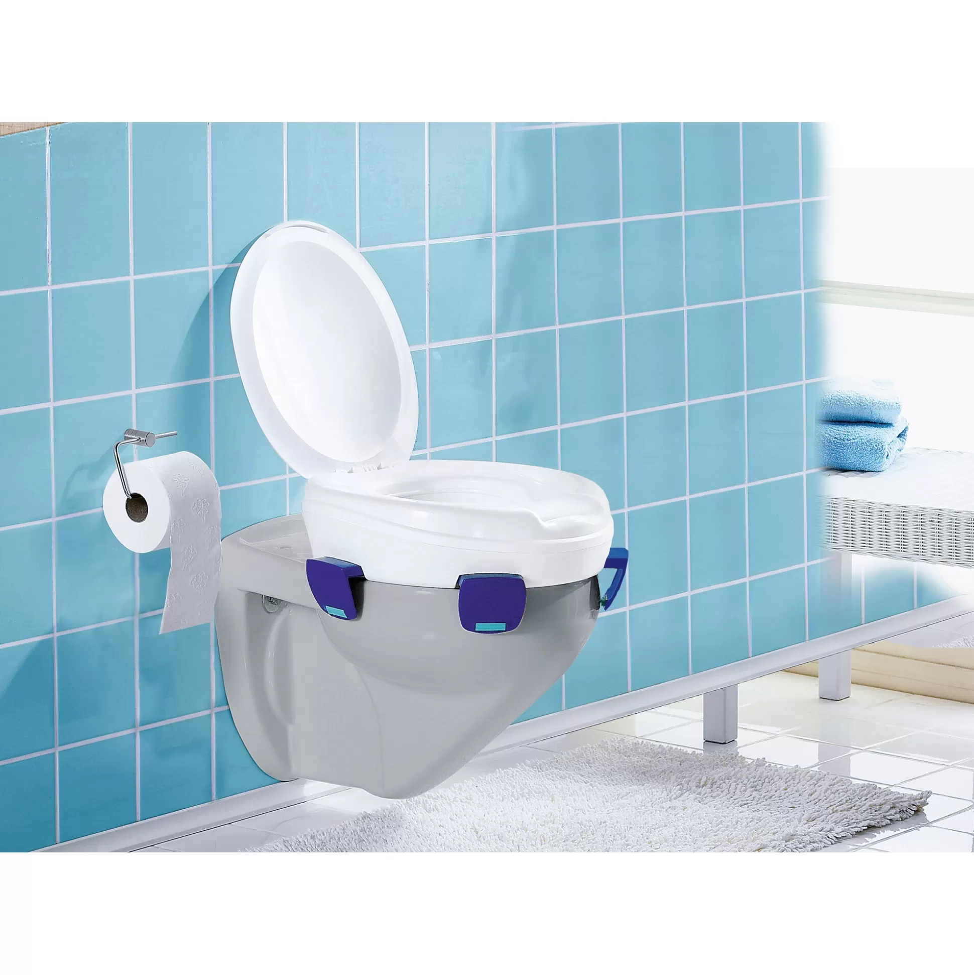 Surélévateur de Toilette Ergonomique Klipp - Confort et Sécurité par REHAFORUM MEDICAL