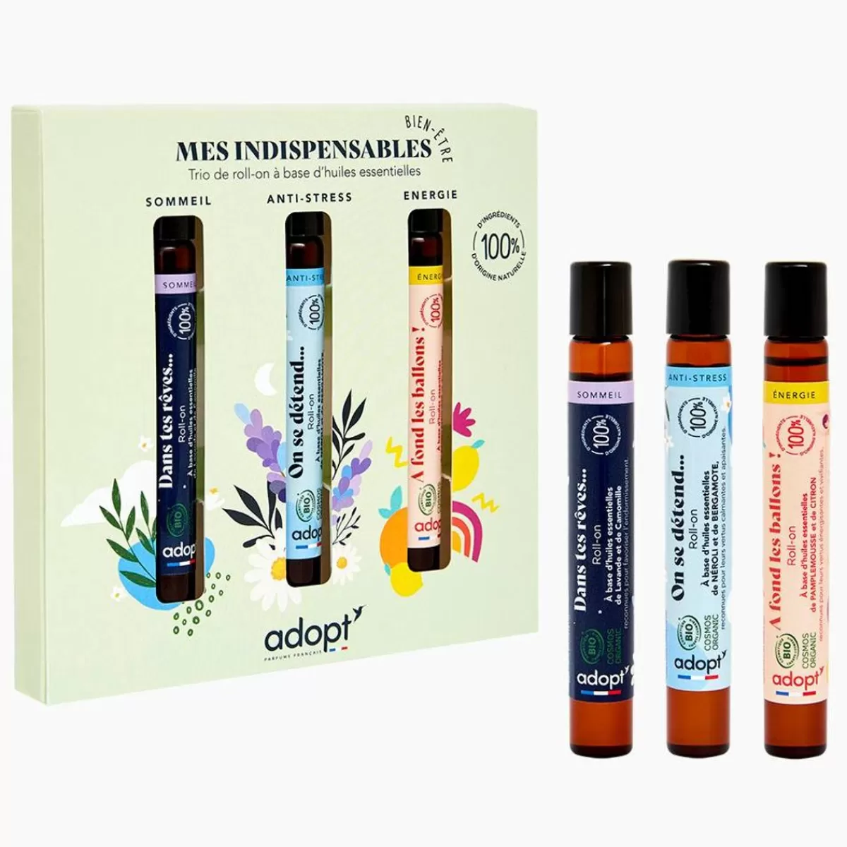 Découvrez notre Trio Roll-On d'Huiles Essentielles Bio - Collection Exclusif