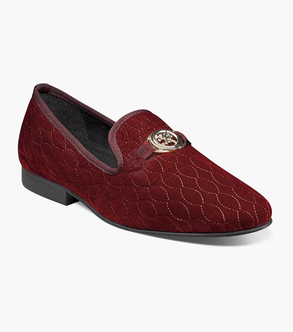 Portefeuille homme élégant Stacy Adams - Cuir bordeaux texturé, design minimaliste avec compartiment RFID - Accessoire mode intemporel pour tenues sophistiquées