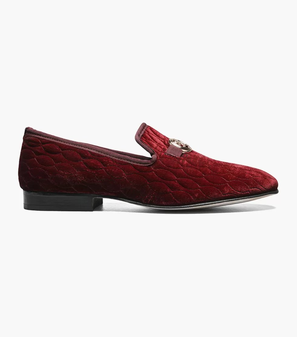 Portefeuille homme élégant Stacy Adams - Cuir bordeaux texturé, design minimaliste avec compartiment RFID - Accessoire mode intemporel pour tenues sophistiquées