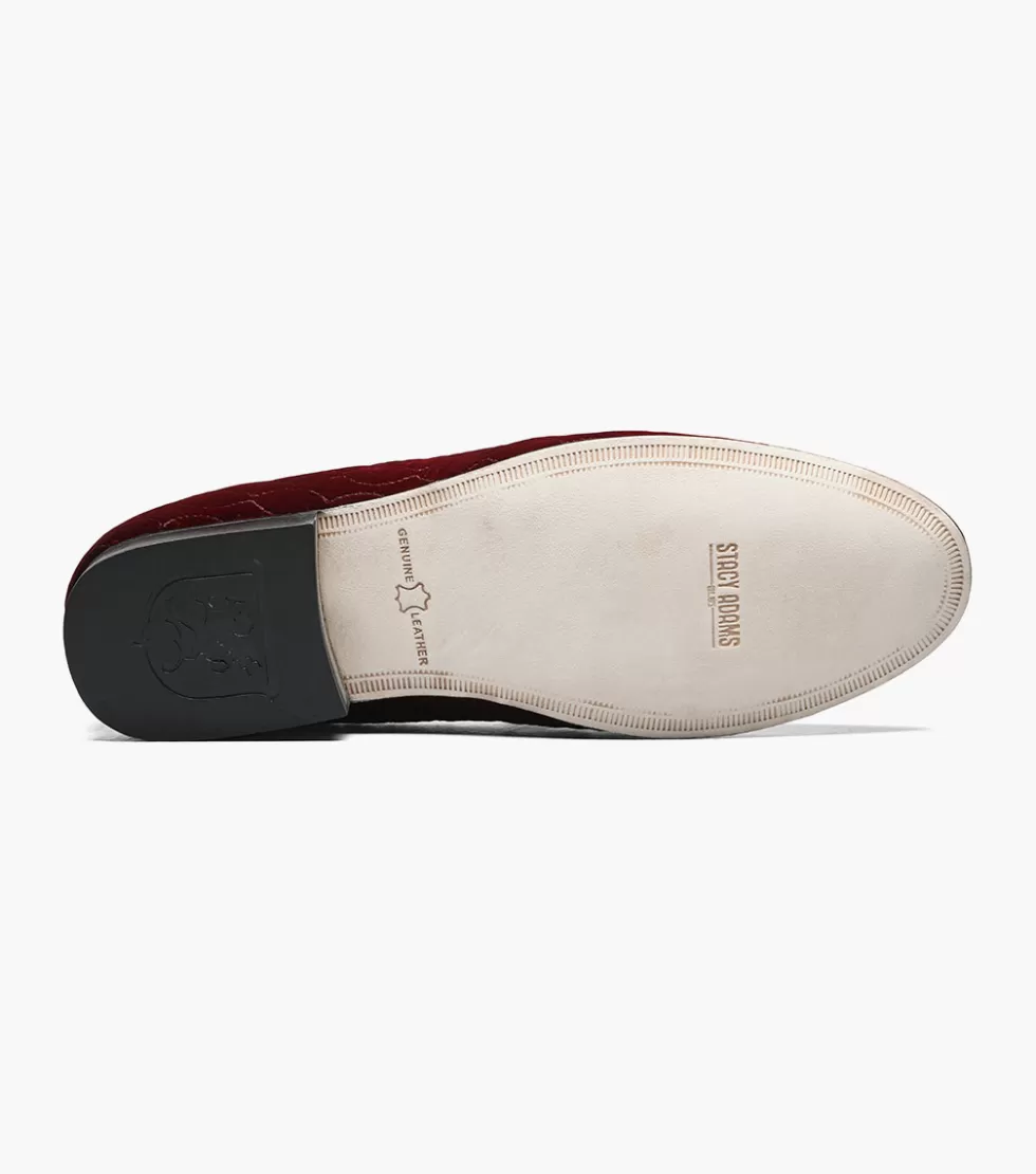 Portefeuille homme élégant Stacy Adams - Cuir bordeaux texturé, design minimaliste avec compartiment RFID - Accessoire mode intemporel pour tenues sophistiquées