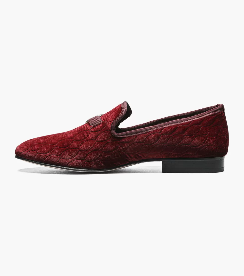 Portefeuille homme élégant Stacy Adams - Cuir bordeaux texturé, design minimaliste avec compartiment RFID - Accessoire mode intemporel pour tenues sophistiquées