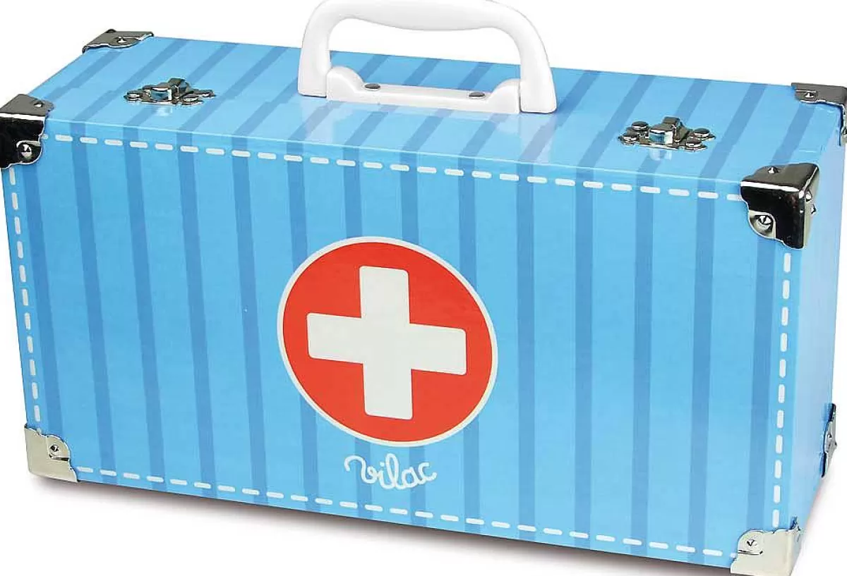 Valisette Médecine en Bois Vilac - Coffret Jouet Éducatif pour Enfants