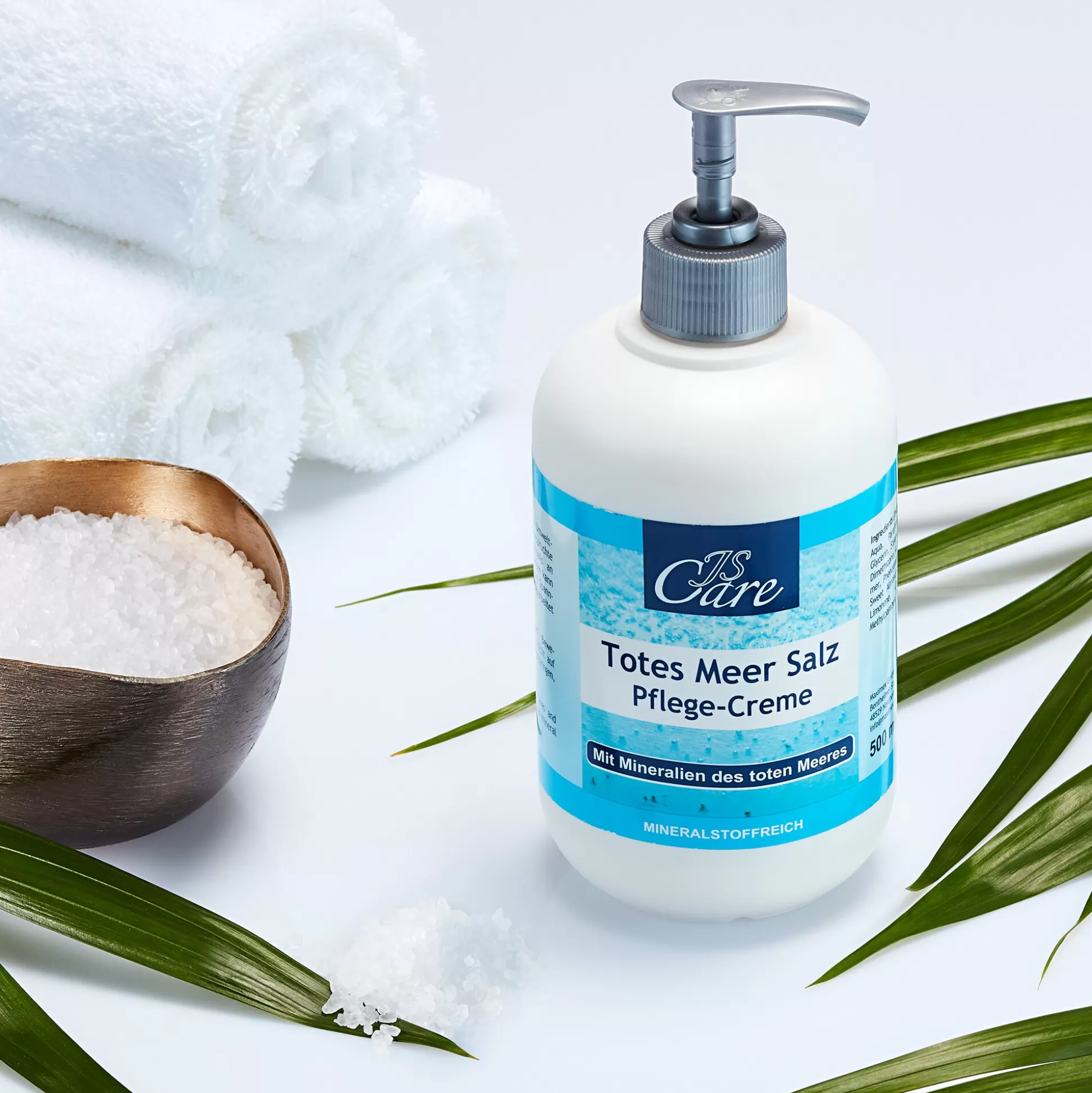 Crème Régénérante Anti-Âge au Sel Marin de la Mer Morte - Texture Riche 500ml, Soin Hydratant Expert