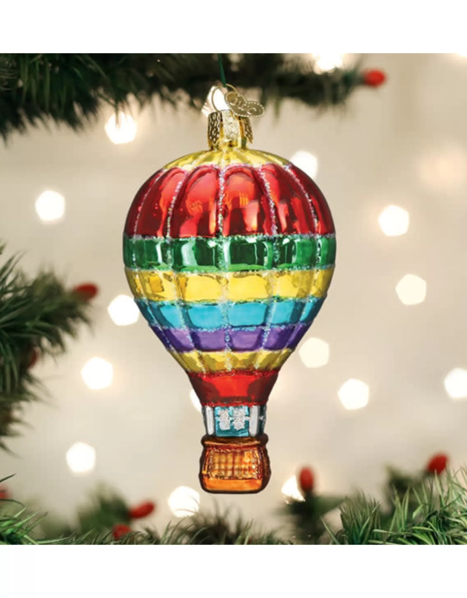 Décoration Captivante de Montgolfière Éclatante - Noël d'Antan