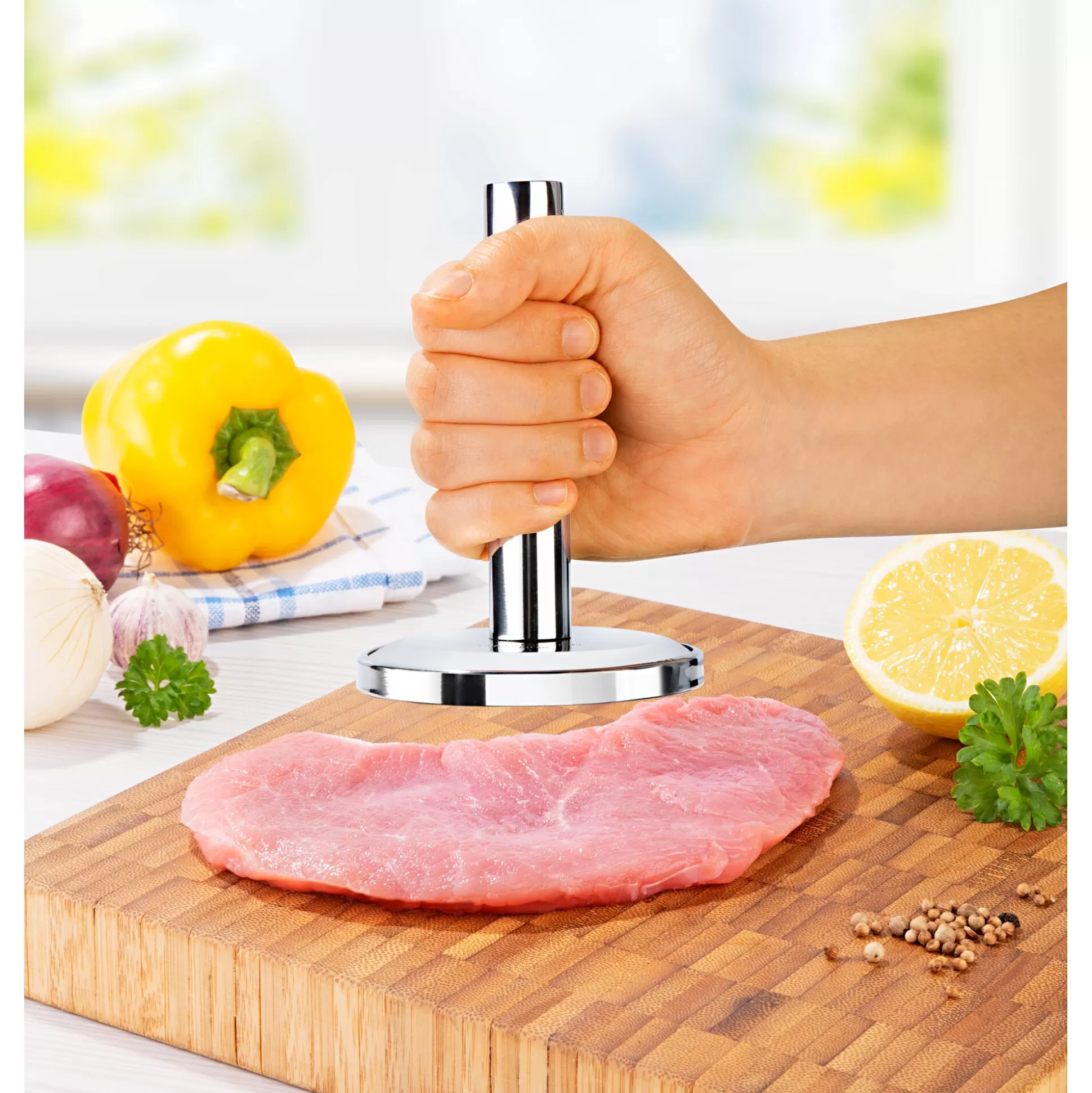 Pilon à Viande Genialo - Ustensile de Cuisine Ergonomique pour Préparations Gourmandes