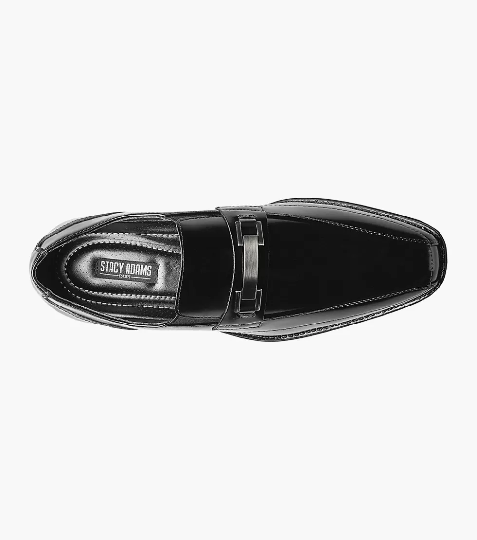 Stacy Adams - Wakefield, Chaussures homme en cuir noir premium - Élégance urbaine intemporelle