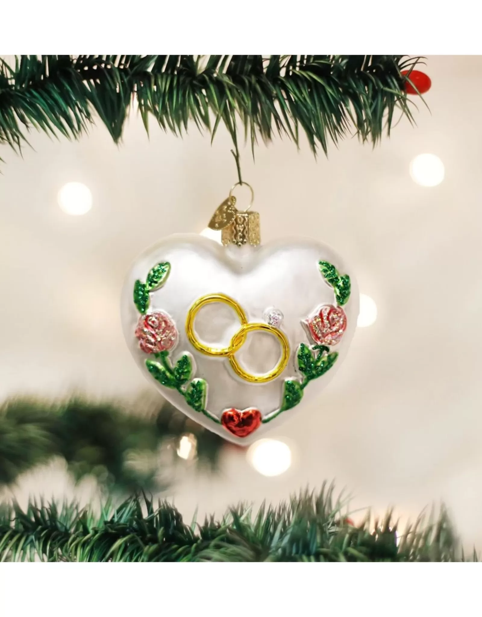 Cœur de l'Amour Éternel - Décoration de Mariage Élégante Noël Traditionnel (Fête des Amoureux)