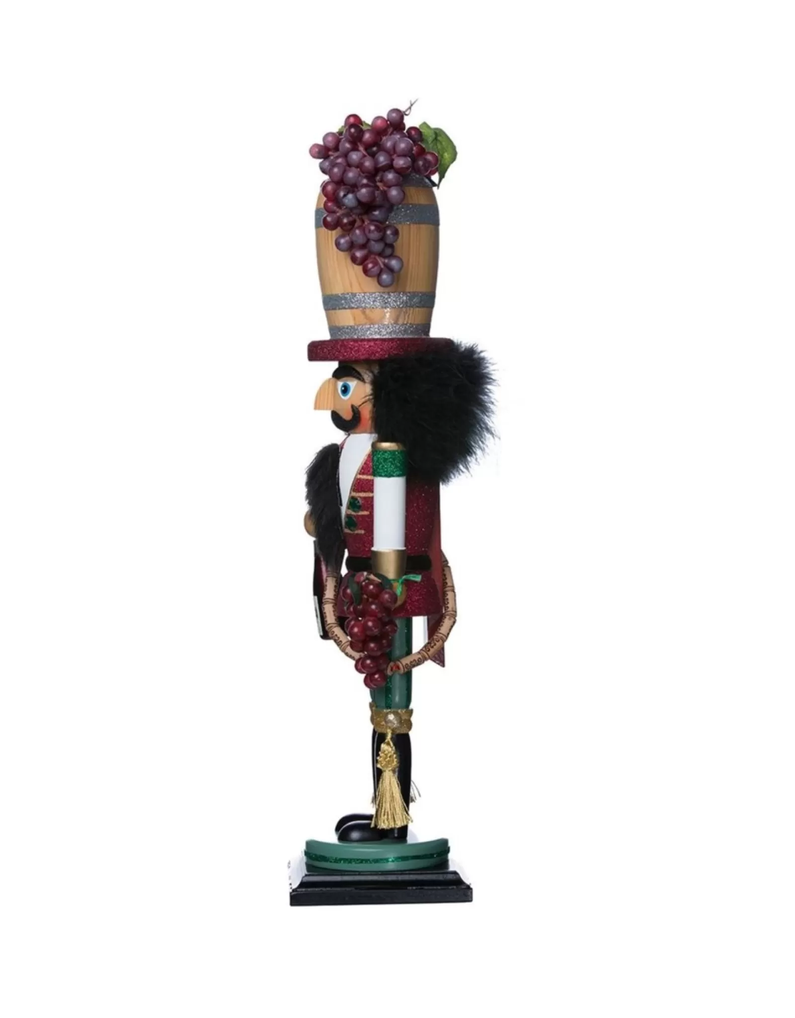 Casse-Noix Élégant en Forme de Tonneau à Vin - Décoration Festive Traditionnelle de la Collection Kurt S. Adler