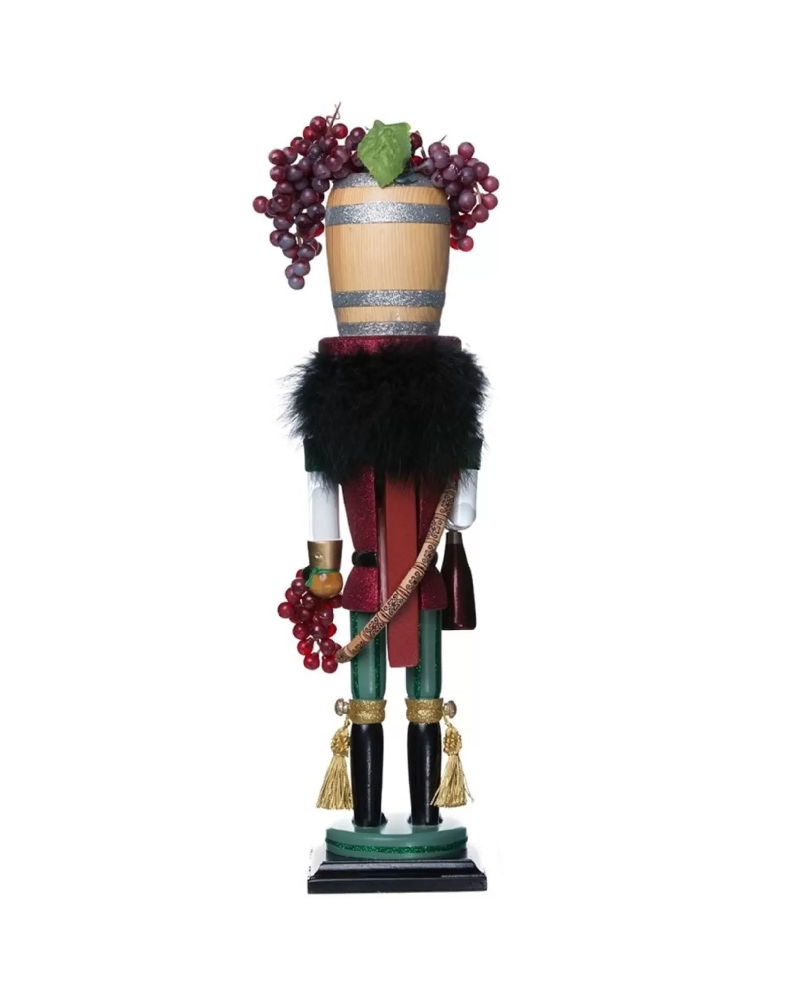 Casse-Noix Élégant en Forme de Tonneau à Vin - Décoration Festive Traditionnelle de la Collection Kurt S. Adler