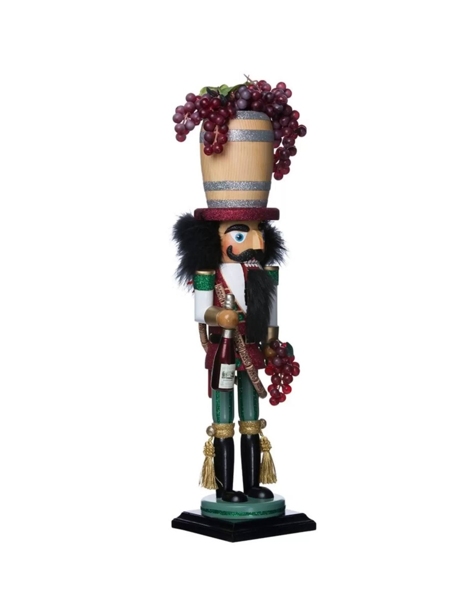 Casse-Noix Élégant en Forme de Tonneau à Vin - Décoration Festive Traditionnelle de la Collection Kurt S. Adler