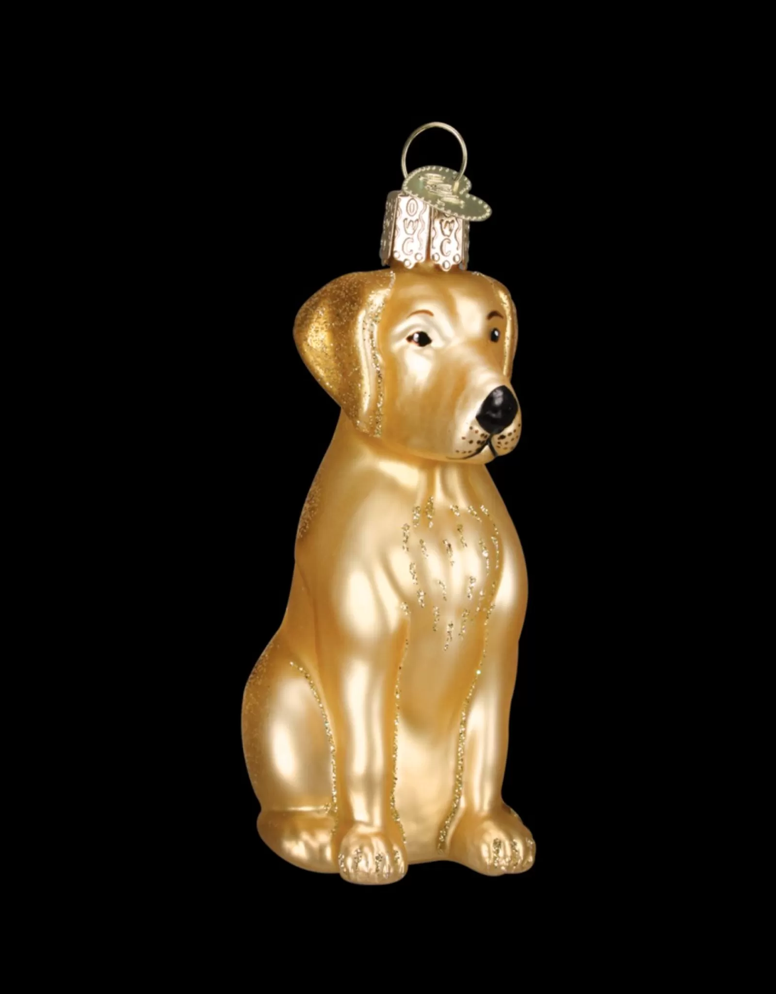Boule de Noël Labrador Doré - Décoration Vintage Fait Main par Ancien Monde