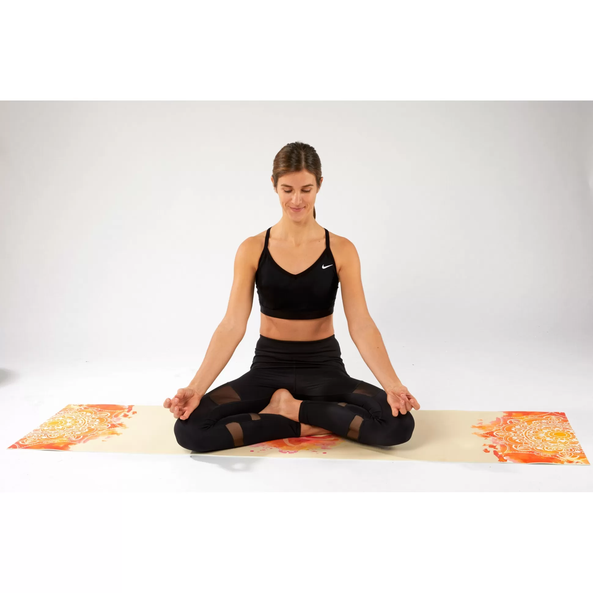 DMH Tapis de Yoga Écologique - Motif Mandala Inspiré du Bouddha | Confort Optimal & Surface Antidérapante