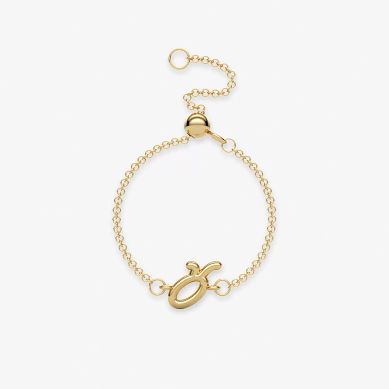 Bague Alkemistry Zodiaque - Chaîne ajustable personnalisable en or 18 carats inspirée des signes astrologiques