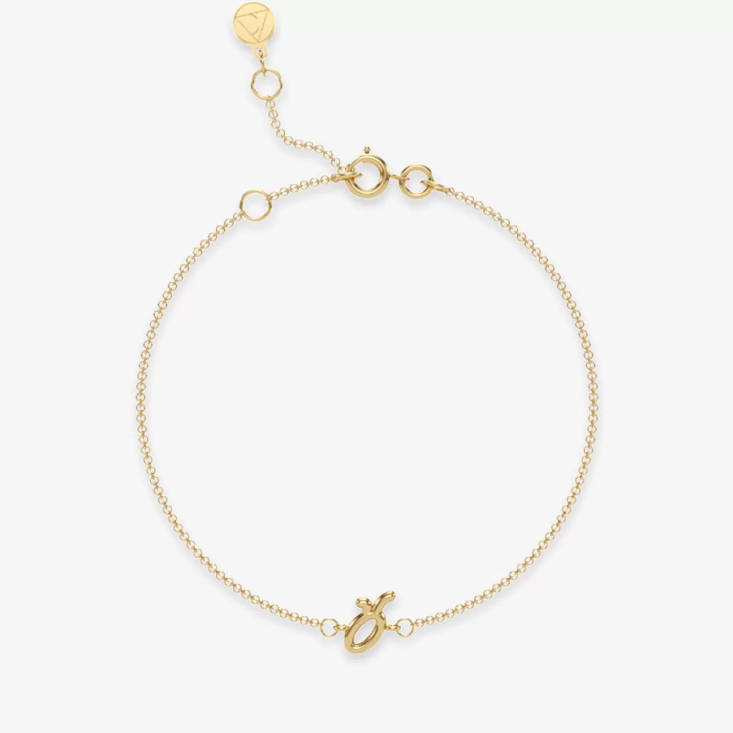 Bracelet Alkemistry Zodiac en Or 18 Carats - Chaîne Élégante avec Symbole Astrologique Personnalisé