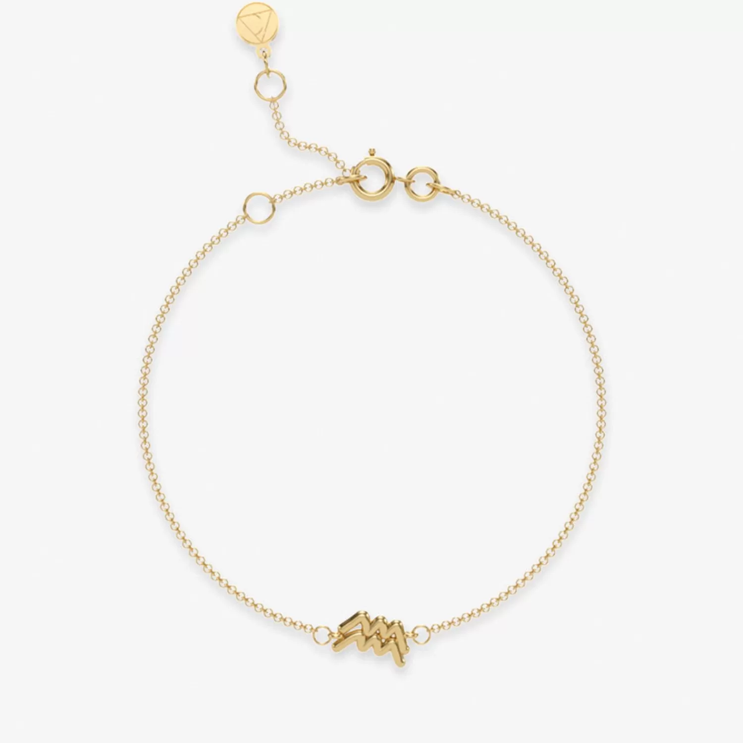 Bracelet Alkemistry Zodiac en Or 18 Carats - Chaîne Élégante avec Symbole Astrologique Personnalisé